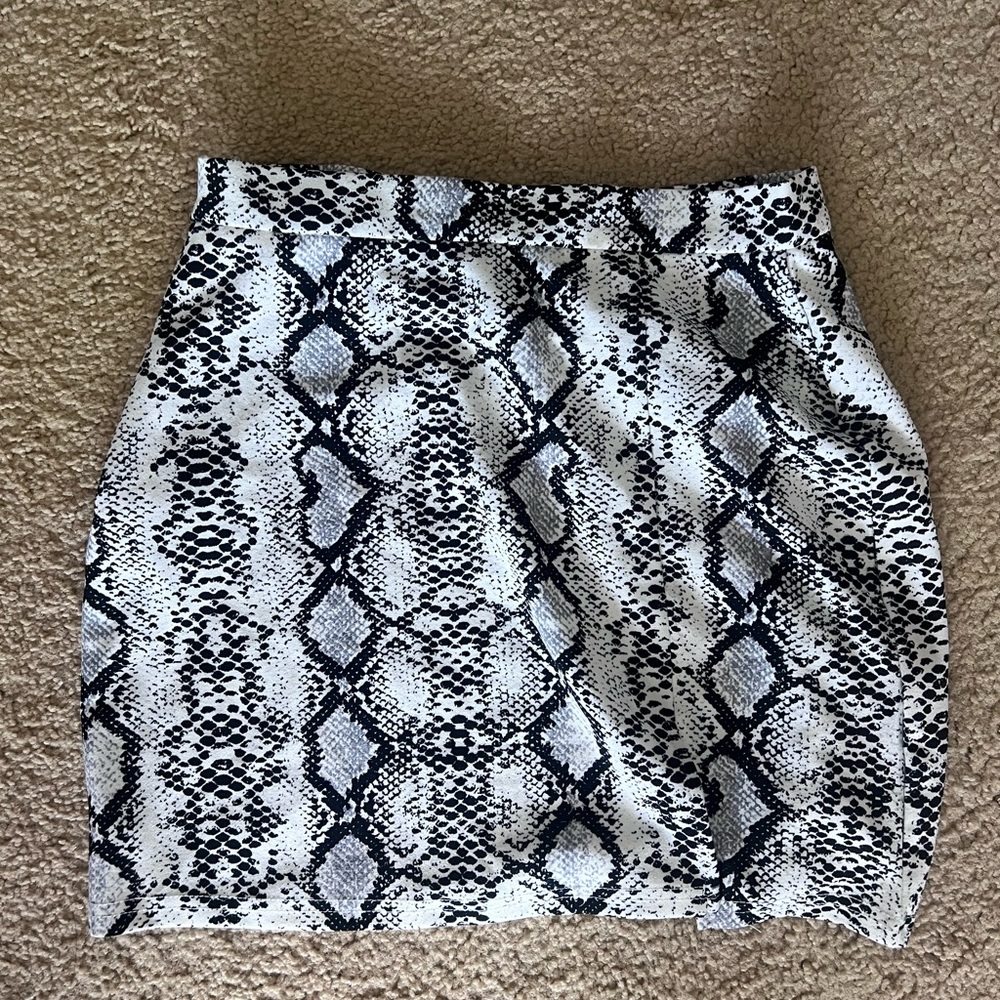Snakeskin skirt